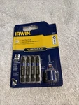 (1) New 5 Pc Irwin Impact Power Bit Set 1903619 Phillips #1 #2 #3. Fixed Price $10.00.