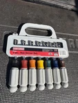 Rare Sears Craftsman Usa Nos Metric Color Handle Nutdriver Set 4197 7PC. Fixed Price $64.95.