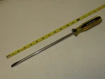 3/8" X 10", Slotted Screwdriver, Oal Is 15-1/4", Usa, Blackhawk # ST-1010. Fixed Price $19.85.