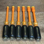 Ideal 6 Piece 1000V Insulated Nut Driver Set With Comfortable Grip Orange-new. Fixed Price $125.00.