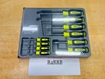 Snap-on Tools Usa New 10PC Hiviz Soft Grip Phillips & Flat Head Screwdriver Sets. Fixed Price $249.95.