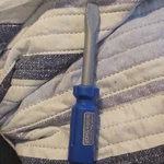 Workshop Heavy Duty Flat/slotted Screwdriver Plastic/metal Blue/gray. Fixed Price $13.08.