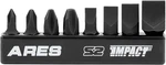 Ares 70013-8-PIECE S2 Steel Impact Driver Bit Set, Silver. Fixed Price $19.17.