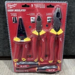 Milwaukee 48-22-2215 1000V Insulated Electricians Hand Tool Set Pc. Fixed Price $58.00.