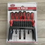 Fine Life 18 Piece Screwdriver Tool Set With Stand. Fixed Price $10.00.