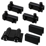 Antrader Stainless Steel Glass Door Pivot Hinge Double Head Magnetic Black. Fixed Price $13.02.