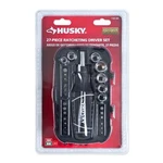 Nib Husky HRD27PC 27- Piece Ratcheting Driver Set Lifetime Guaranteed 625 584. Fixed Price $17.95.