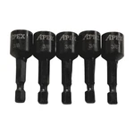 Apex 1/4" Drive 3/8" Magnetic Nut Setter Impact Rated 1-7/8" 5 Pack AMN1C24. Fixed Price $12.20.