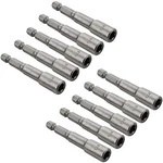 10PCS 1/4'' Hex Shank Magnetic Power Nut Driver Bit Sets, Quick Change Socket. Fixed Price $19.99.