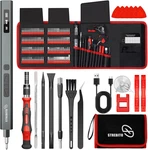 144-PIECE Upgraded Electric Screwdriver, Max 0.7 N.m, 120 Magnetic Bits, 5-GEAR. Fixed Price $90.99.