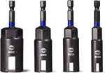 Wing Nut Driver Set 4PCS, Power Bit 9MM, 12MM, 15MM, 18MM,1/4" H. Fixed Price $27.04.