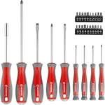 Magnetic Screwdriver & Precision Set With Cushion Grip Handles. Fixed Price $33.65.