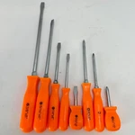 Performance Tool 8-PIECE High Visible Screwdriver Set Hi-viz Orange. Fixed Price $20.00.