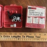 Sears Craftsman 14-PC Power Screwdriver Bit & Socket Set 9-25651 Vintage Usa. Fixed Price $13.49.
