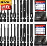 20PCS Hex Head Allen Wrench Drill Bit Set, Cnc Machined S2 Steel Magnetic Metric. Fixed Price $22.11.