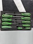 Matco Tools 10 Piece Top Torque 2 Premium Screwdriver Set Green In Foam Tray. Fixed Price $149.99.