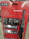 Tool Bench Latinu 29-PIECE Screwdriver Set Ratchet Bits Black Orange. Fixed Price $10.90.