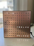 Sharper Image Word Clock Light Up Usb Modern Desk Table Decor. Fixed Price $27.50.