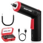 Eastvolt Cordless Screwdriver With Led Magnetic Chuck Rotary Handle 31 Pc Bits. Fixed Price $14.99.