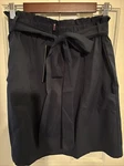 Kancy Kole High Waist Line Paper Bag Short Black Skirt With Tie And Pockets. Fixed Price $9.59.