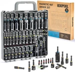 55 Pieces Magnetic Impact Nut Driver Set, Bit Socket. Fixed Price $53.05.