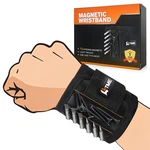 Latme Magnetic Wristband With 15 Strong Magnets For Holding One Size, Black. Fixed Price $11.74.