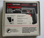 Craftsman Cordless Rechargeable Reversible Screwdriver Kit 315.111200 9-11120. Fixed Price $10.00.