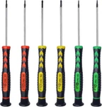 Screwdriver Set Of 6 - Magnetic Flathead And Pack, Green,orange,yellow. Fixed Price $9.99.