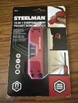 Steelman Folding Pocket Magnetic Edc Screwdriver With 8PC Bit Set, Red 60713. Fixed Price $23.99.