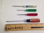 Lot Of 4 Mini Screwdrivers Craftsman, Xcelite, Advertising. Fixed Price $19.99.