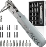 Axth 17IN1 Right Angle Ratcheting Screwdriver Set, Bearing Steel 36-TOOTH Mini. Fixed Price $12.87.