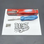 Snap-on Tools Usa Pearl Blue Hard Handle Ratcheting Screwdriver W/bits SSDMR4BPB. Fixed Price $369.95.