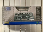 Camco Tools 25-PIECE Bit Socket Set With Ratchet Handle Hard Case. Fixed Price $14.95.