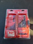 Milwaukee 14 Pc Thunderbolt Black Oxide Drill Bit Set New 48-89-2800. Fixed Price $19.95.