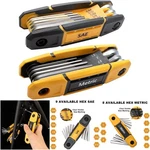 Pack 17PCS Metric & Standard Sae Folding Allen Wrench Set Tool Kit Home Repair. Fixed Price $39.94.