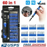 122 In Precision Screwdriver Set Computer Repair Tool Kit Acssart Magnetic Bit. Fixed Price $9.99.