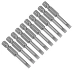 Uxcell 10 Pcs 4MM Slotted Tip Magnetic Flat Head Screwdriver Bits 1/4 Inch He.... Fixed Price $17.18.