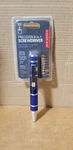 Kikkerland Blue Precision 8-IN-1 Screwdriver Set, New-crack Plastic Packaging. Fixed Price $12.00.