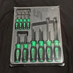 Snap-on SGDX6040BG Screwdriver Set 10 Pc Combination Green Unused. Fixed Price $250.00.