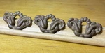 3 Antique Stamped Brass Keyhole Covers Escutcheon Skeleton Vintage Hardware. Fixed Price $20.00.