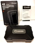 Saker Plus Multi-purpose Magnetic Ratchet Set Model DS01-SCSR42-01-RD Gray. Fixed Price $13.96.