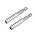 Uxcell Pcs 1/4 Inch Hex Shank By 2.36 Magnetic Bit Holder Extension Qu.... Fixed Price $12.83.