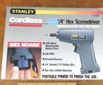 New Old Stock Stanley Cordless Screwdriver 75-050 75-002. Fixed Price $39.99.