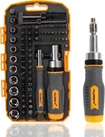 Mulwark Screwdriver Bits & Socket Set 77 Pieces, Ratchet Orange. Fixed Price $41.16.