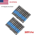 20PCS/SET Anti-slip 1/4''HEX Shank PH2 Magnetic Phillips Screwdriver Drill Bits. Fixed Price $9.99.