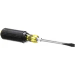Klein Tools 602-4 Slotted Screwdriver: 1/4" Width, Blade Length, Round Shank. Fixed Price $17.19.