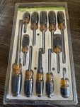 New In Sealed Package 12 Piece Pittsburgh Cushion Grip Screwdriver Set. Fixed Price $10.80.