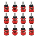 Case (12) 12-IN-1 Ratcheting Compact Multi-bit Short Stubby Screwdriver Set, Red. Fixed Price $123.95.