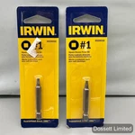 2- Irwin 3522031C #1, 2" Square Recess Power Bit, Free Shipping. Fixed Price $10.99.