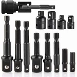 12PCS Impact Socket Adapter & Reducer Set Drill Extension Nut Driver Kit - New. Fixed Price $18.26.